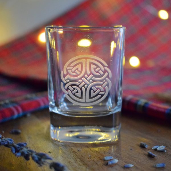 Burns Square Dram Glass with Engraving