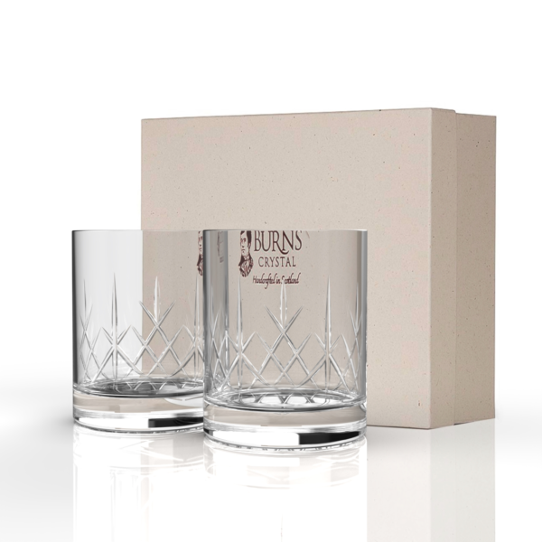 Mauchline Whisky Tumbler Presentation Box whisky tumbler glasses