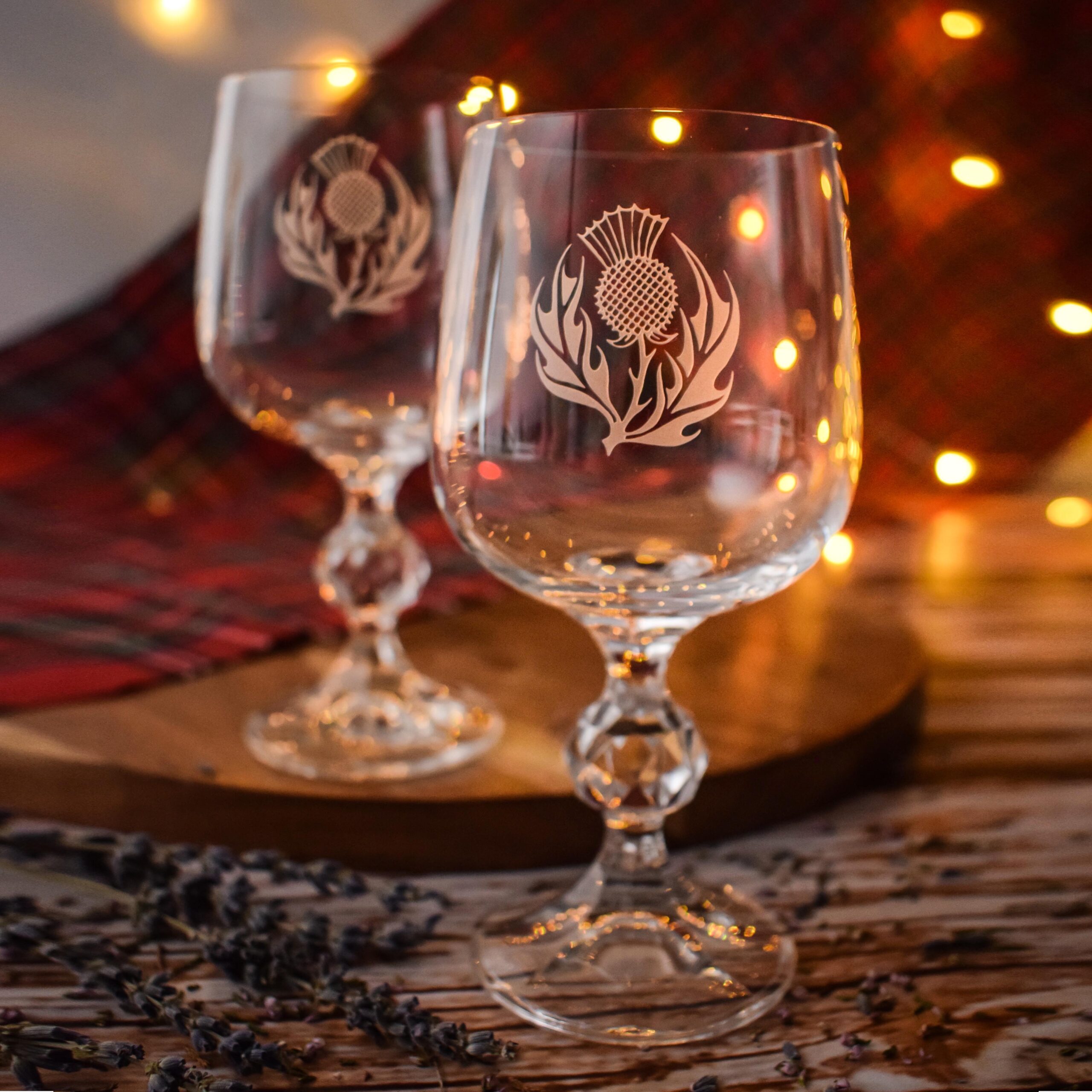 Burns Collins Tot Glass with Clan Engraving Scottish gift